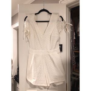 White lace romper